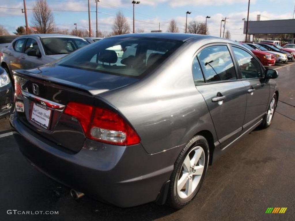 2010 Civic LX-S Sedan - Urban Titanium Metallic / Black photo #3