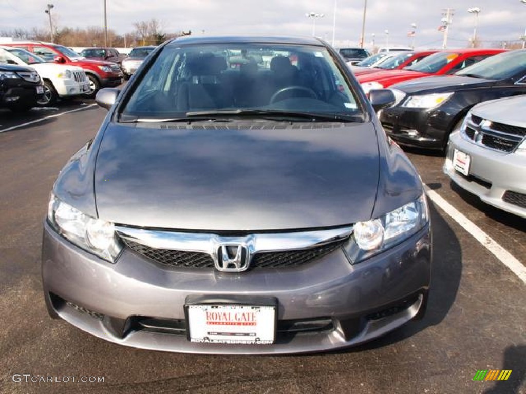 2010 Civic LX-S Sedan - Urban Titanium Metallic / Black photo #7