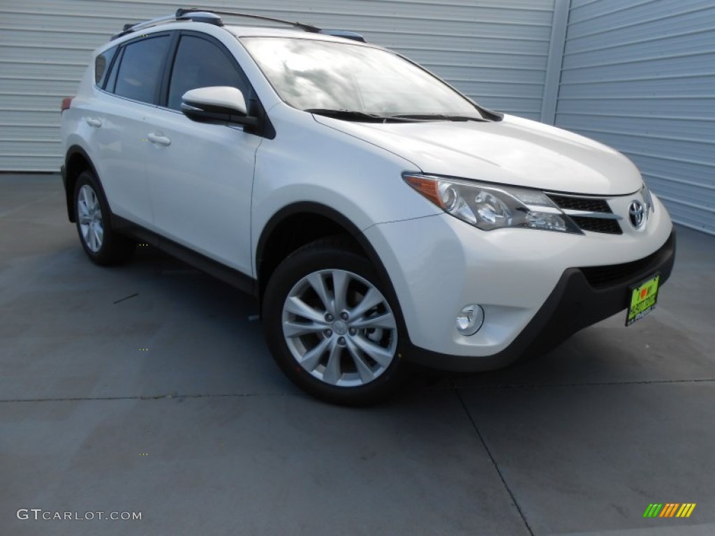 2013 RAV4 Limited - Blizzard White Pearl / Beige photo #2