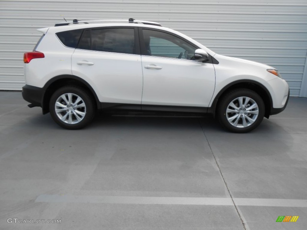 2013 RAV4 Limited - Blizzard White Pearl / Beige photo #3