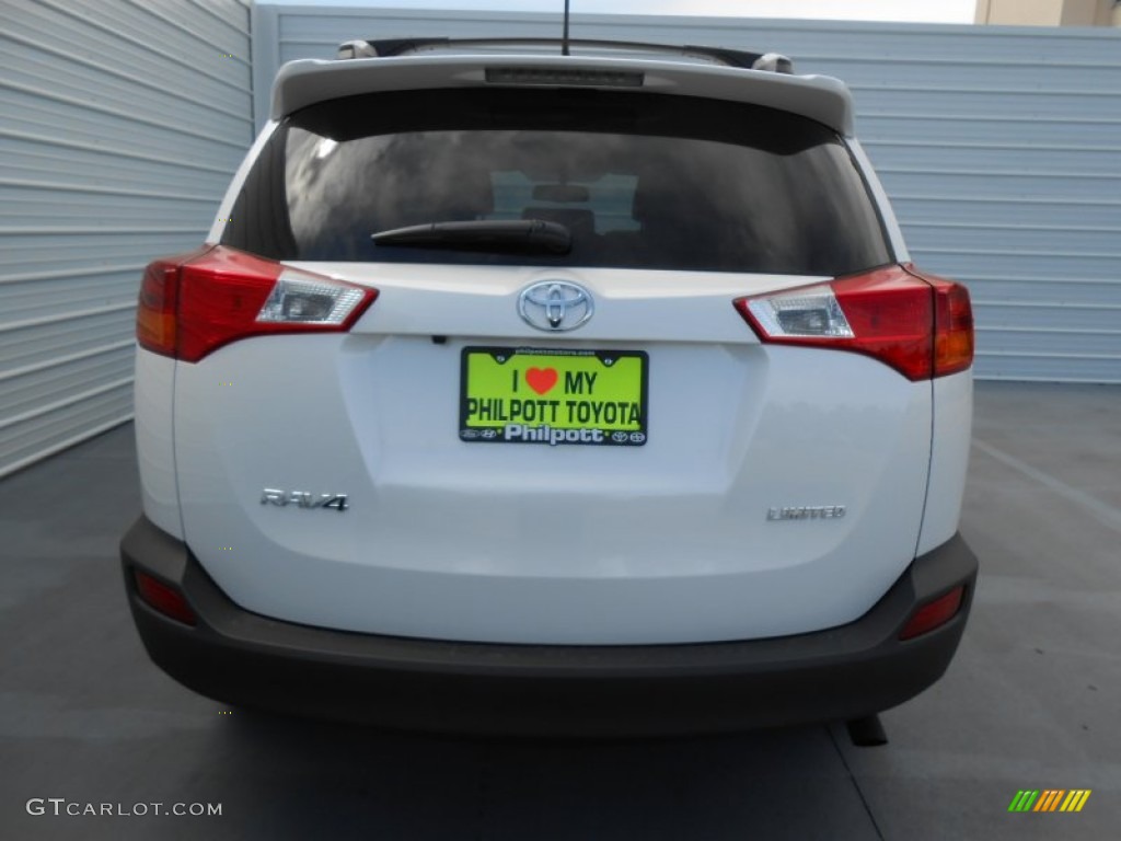 2013 RAV4 Limited - Blizzard White Pearl / Beige photo #5