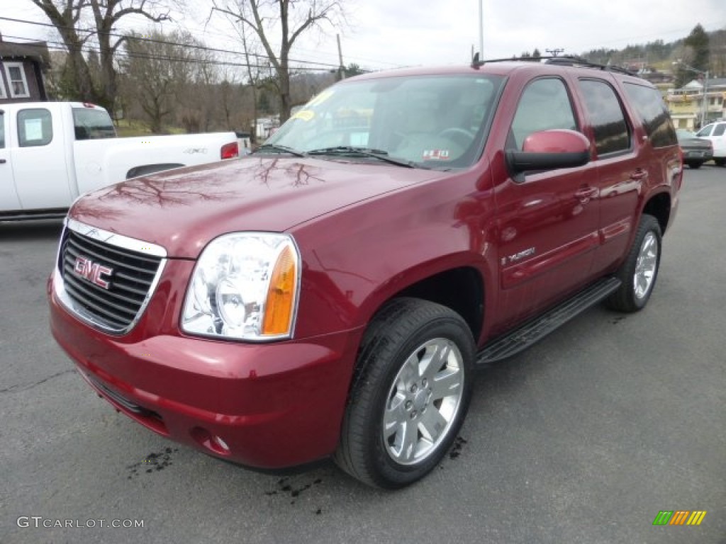 Red Jewel Tintcoat 2009 GMC Yukon SLT 4x4 Exterior Photo #78100389