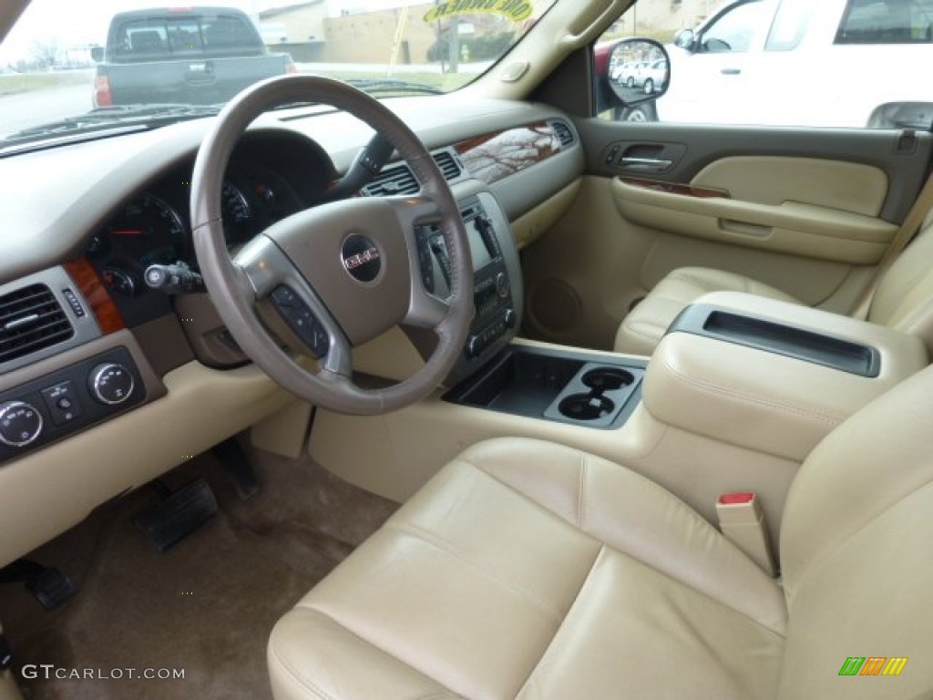 Light Tan Interior 2009 GMC Yukon SLT 4x4 Photo #78100543