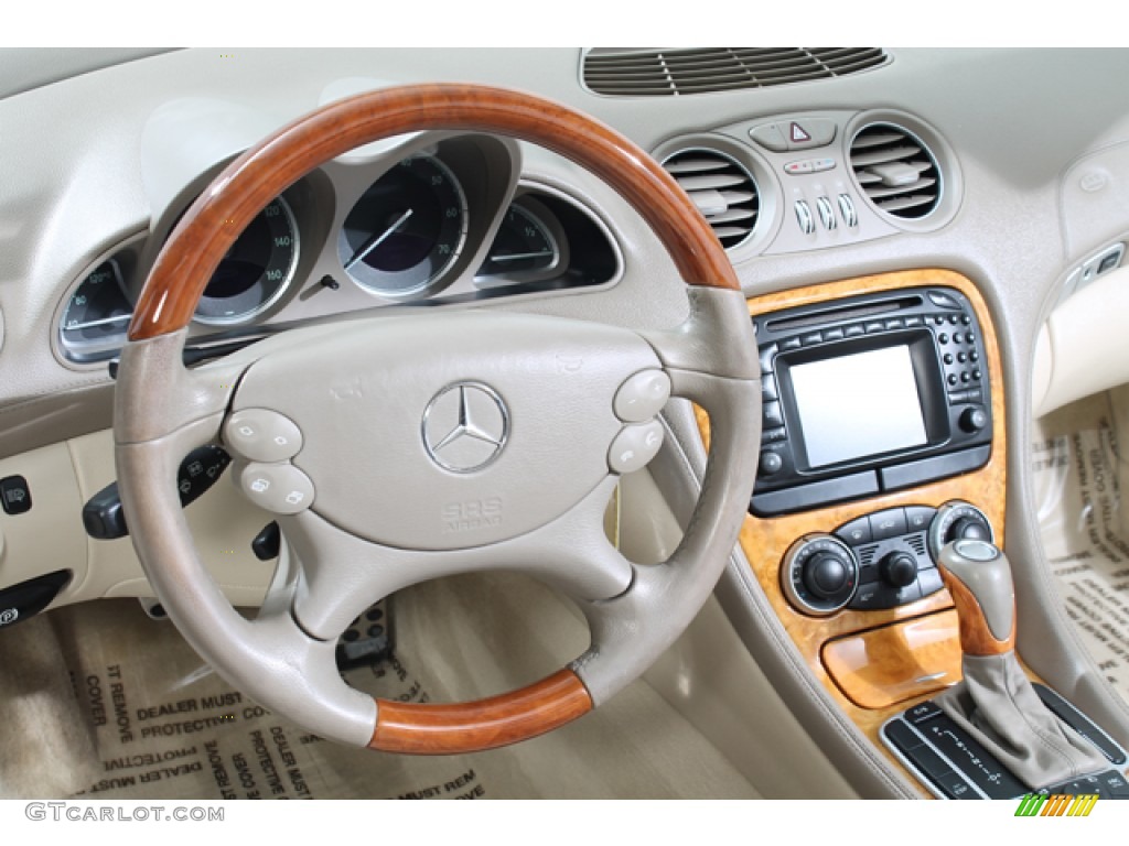 2004 Mercedes-Benz SL 500 Roadster Stone Dashboard Photo #78100835