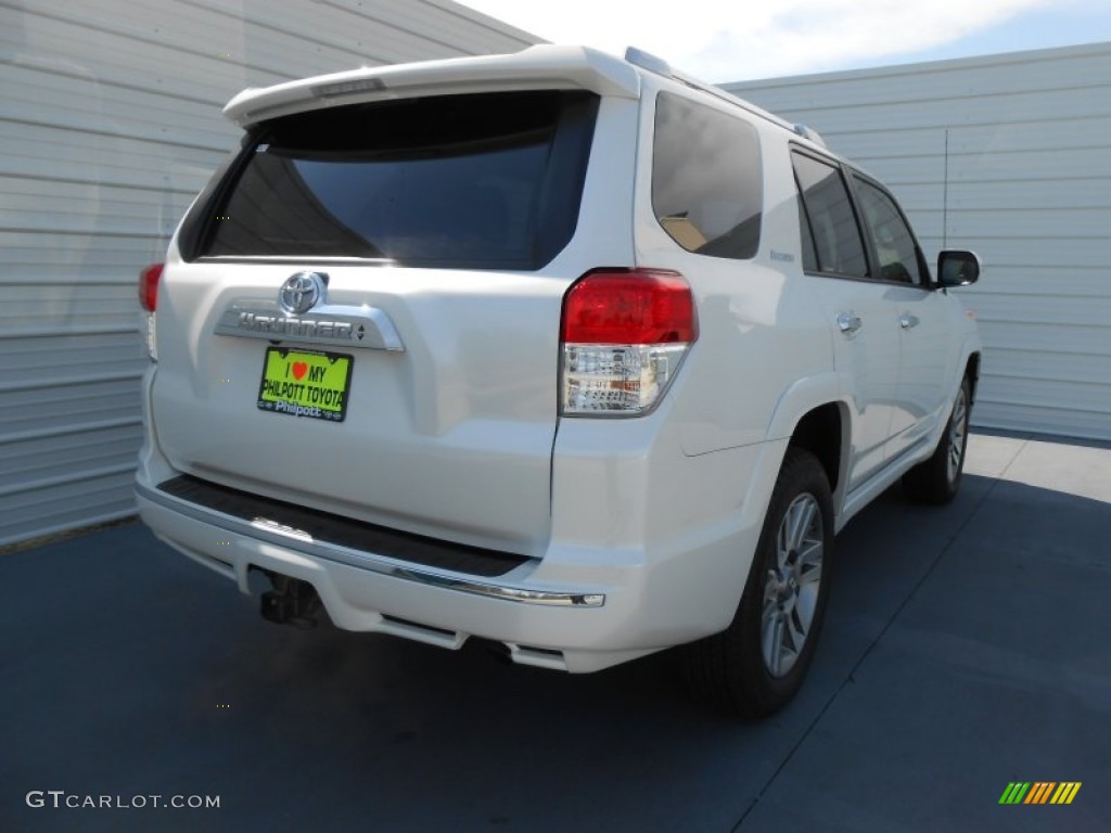 2013 4Runner Limited - Blizzard White Pearl / Black Leather photo #4