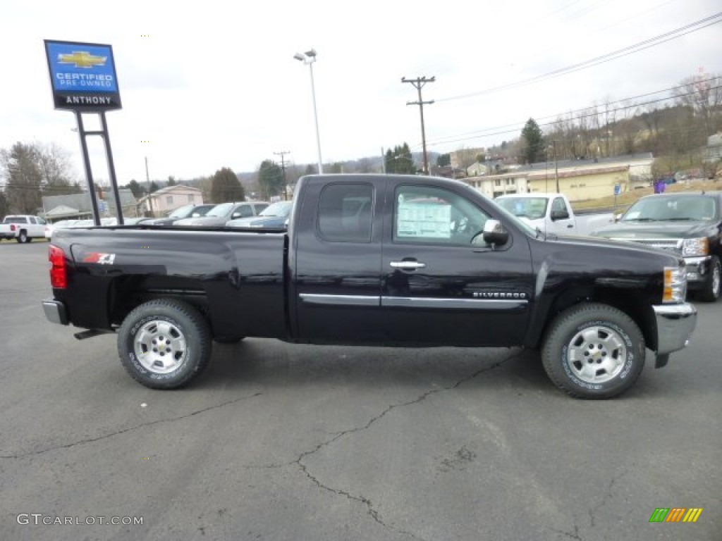 2013 Silverado 1500 LT Extended Cab 4x4 - Black / Ebony photo #8