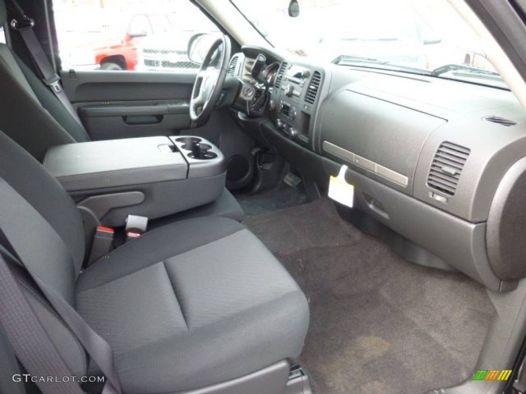 Ebony Interior 2013 Chevrolet Silverado 1500 LT Extended Cab 4x4 Photo #78101546