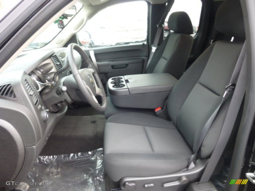 Ebony Interior 2013 Chevrolet Silverado 1500 LT Extended Cab 4x4 Photo #78101627