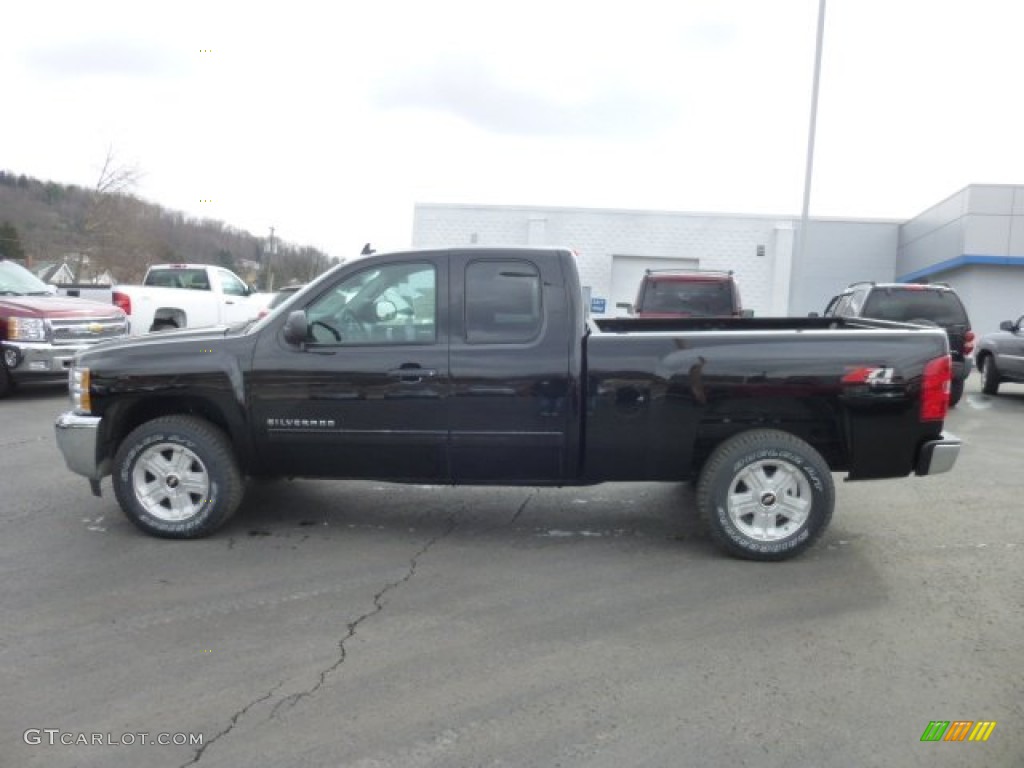 2013 Silverado 1500 LT Extended Cab 4x4 - Black / Ebony photo #4