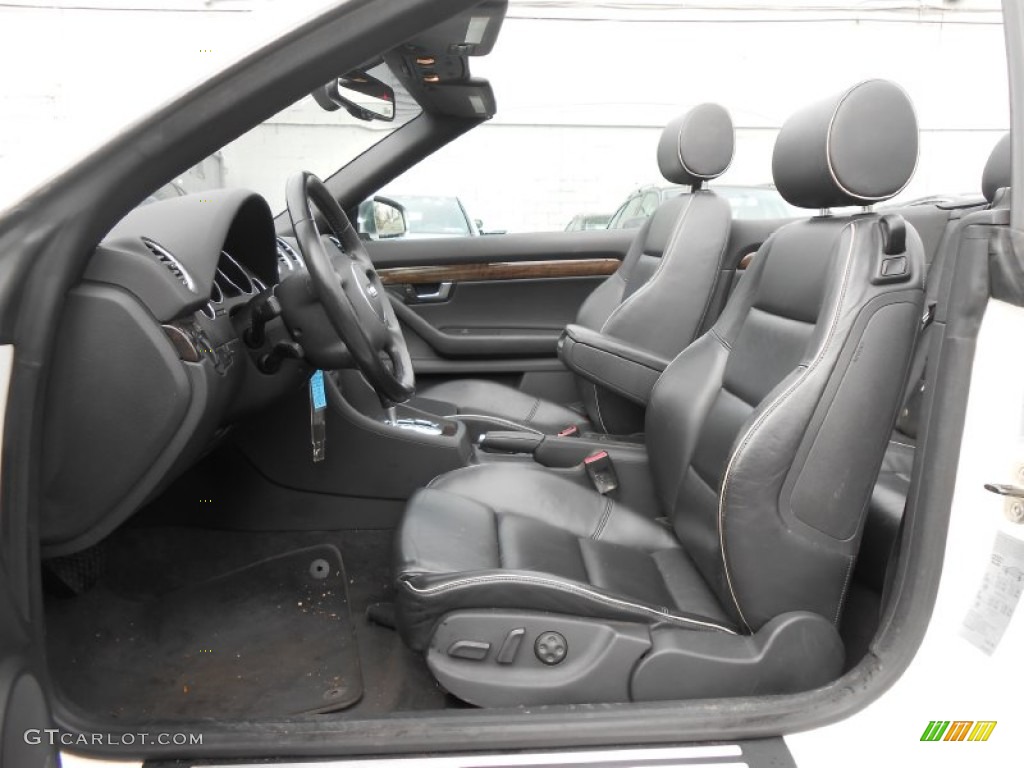 Ebony Interior 2005 Audi S4 4.2 quattro Cabriolet Photo #78102464