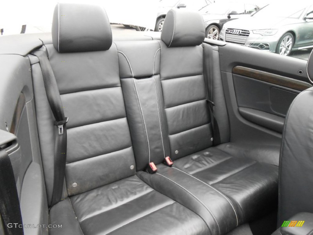 2005 Audi S4 4.2 quattro Cabriolet Rear Seat Photo #78102518