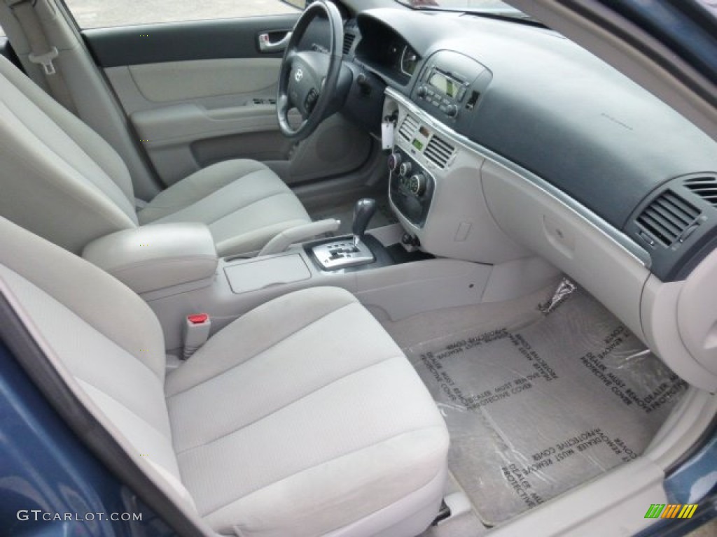 Gray Interior 2008 Hyundai Sonata SE V6 Photo #78103877