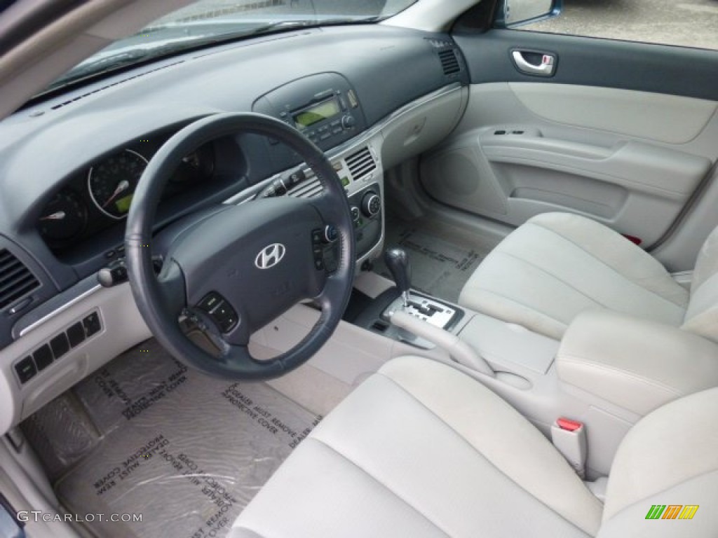 Gray Interior 2008 Hyundai Sonata SE V6 Photo #78103989