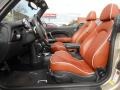  2008 Cooper S Convertible Sidewalk Edition Malt Brown English Leather Interior