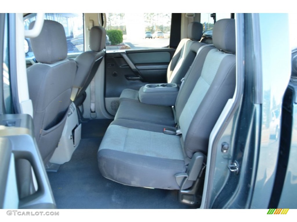 2004 Titan SE Crew Cab 4x4 - Deep Water Blue/Green / Graphite/Titanium photo #12