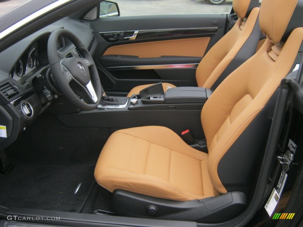 Natural Beige/Black Interior 2013 Mercedes-Benz E 350 Cabriolet Photo #78105934