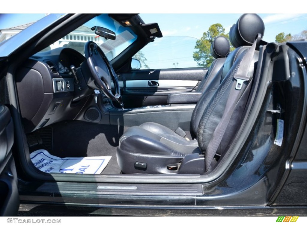 Black Ink Interior 2005 Ford Thunderbird Premium Roadster Photo #78106013