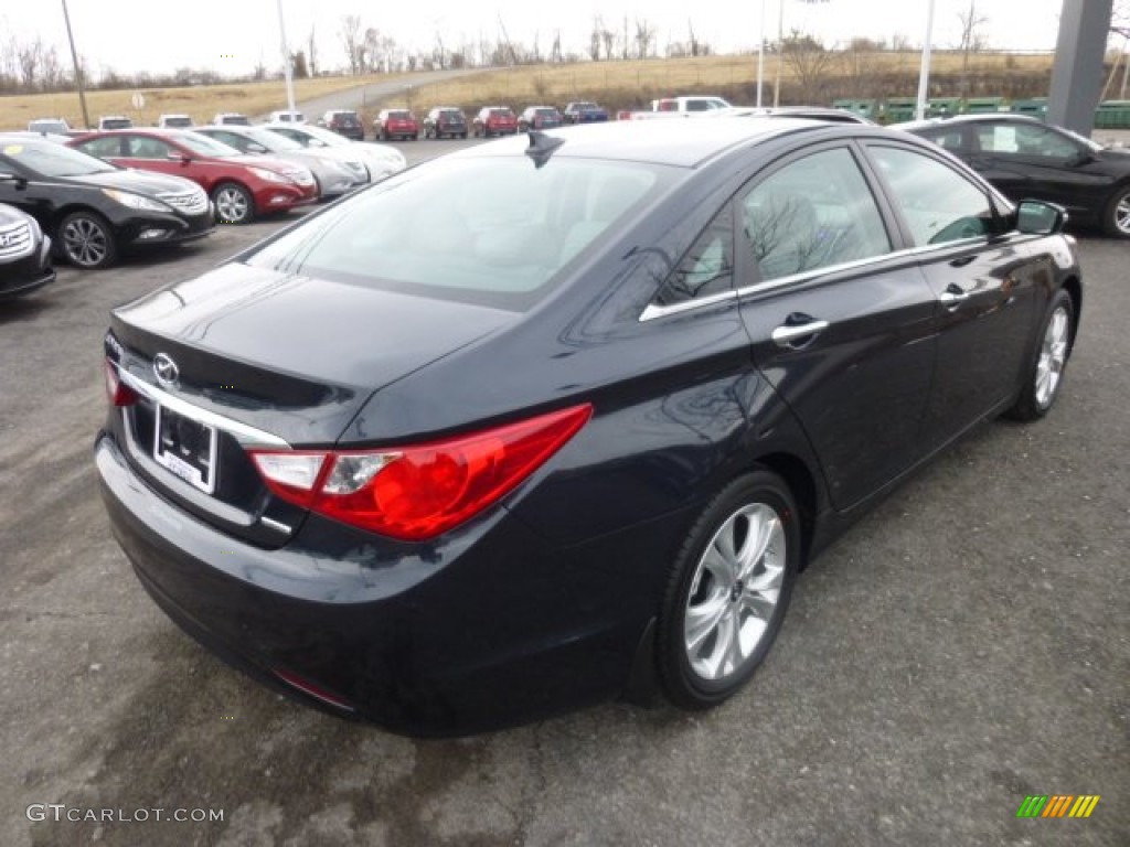 2013 Sonata Limited - Pacific Blue Pearl / Gray photo #7