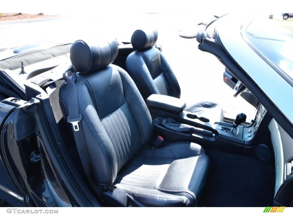 Black Ink Interior 2005 Ford Thunderbird Premium Roadster Photo #78106229