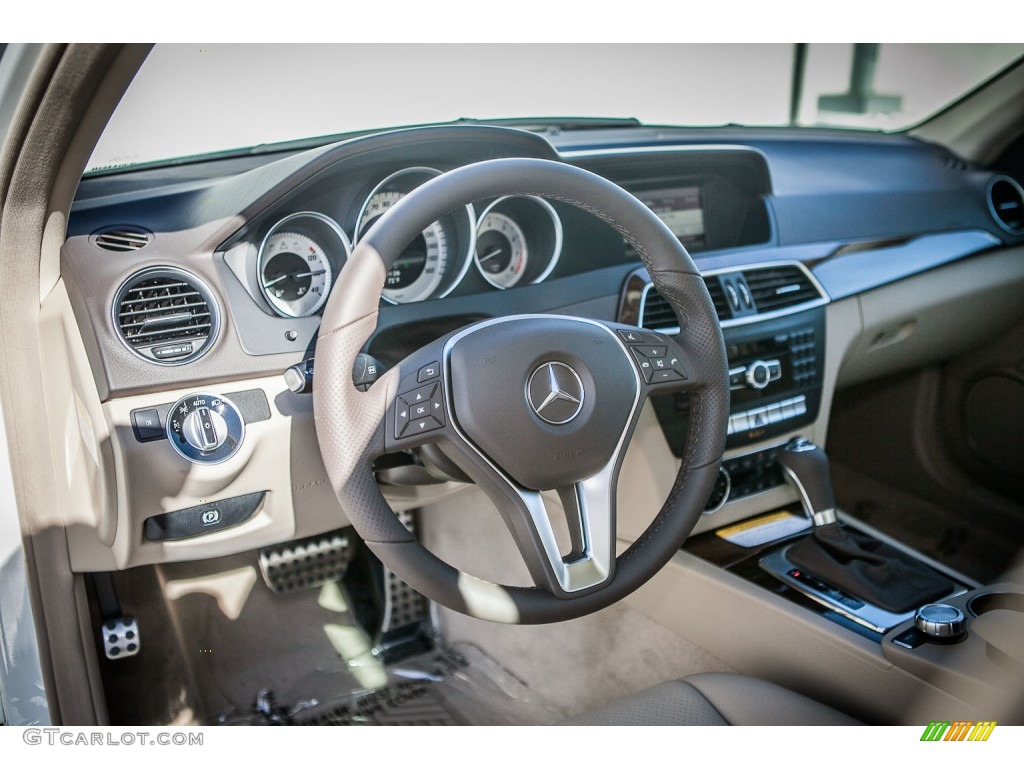 2013 Mercedes-Benz C 250 Sport Almond/Mocha Dashboard Photo #78107800