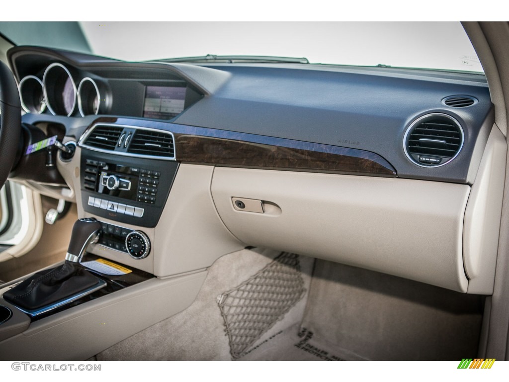 2013 Mercedes-Benz C 250 Sport Almond/Mocha Dashboard Photo #78108142