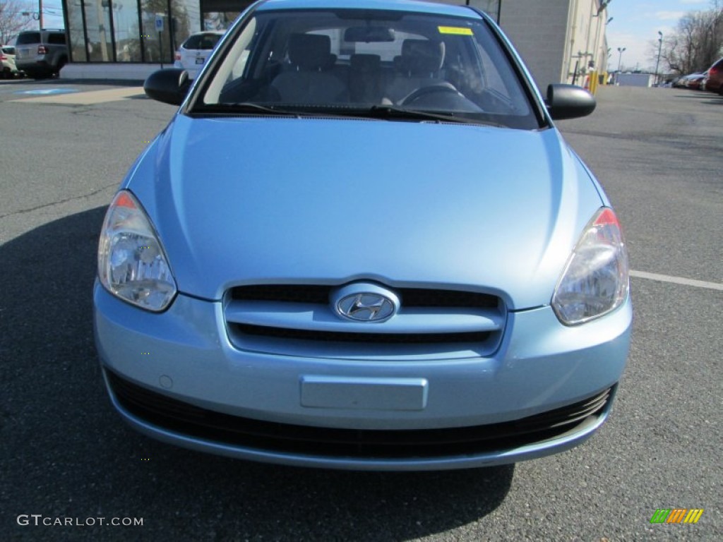 2008 Accent GS Coupe - Ice Blue / Gray photo #3
