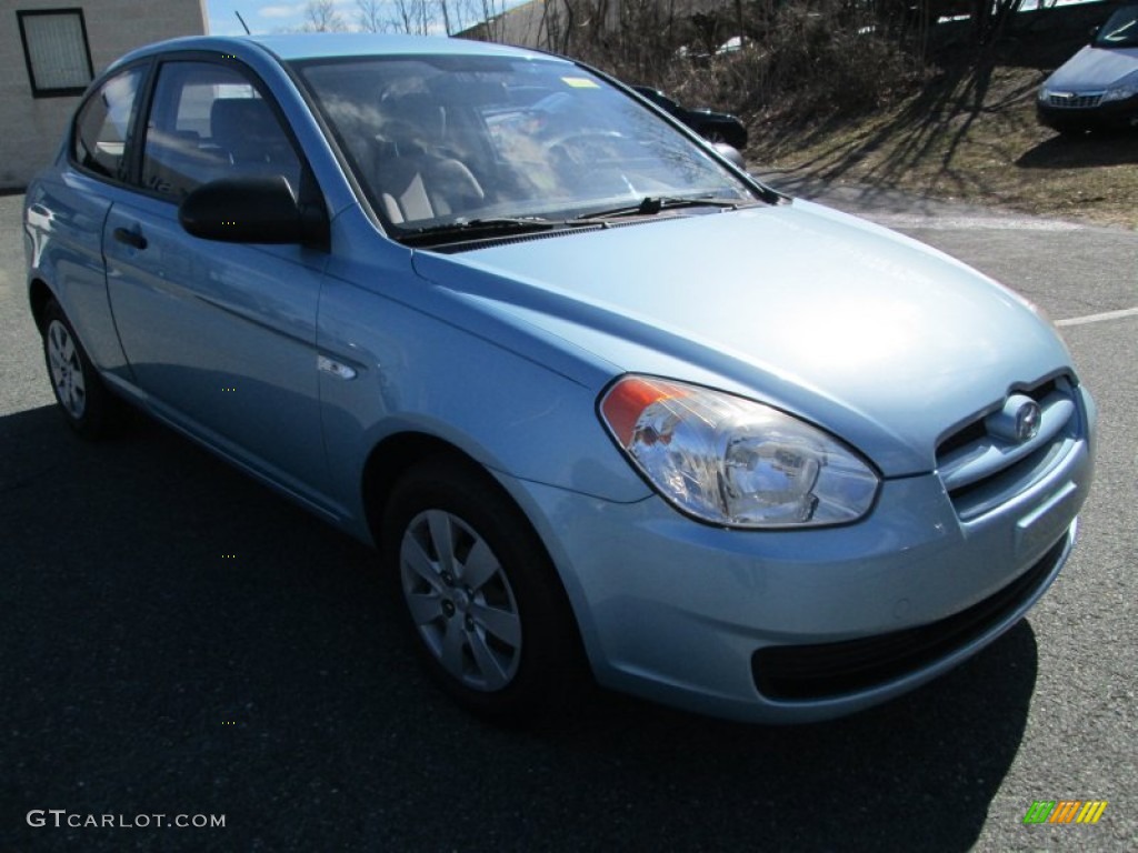 Ice Blue 2008 Hyundai Accent GS Coupe Exterior Photo #78108748