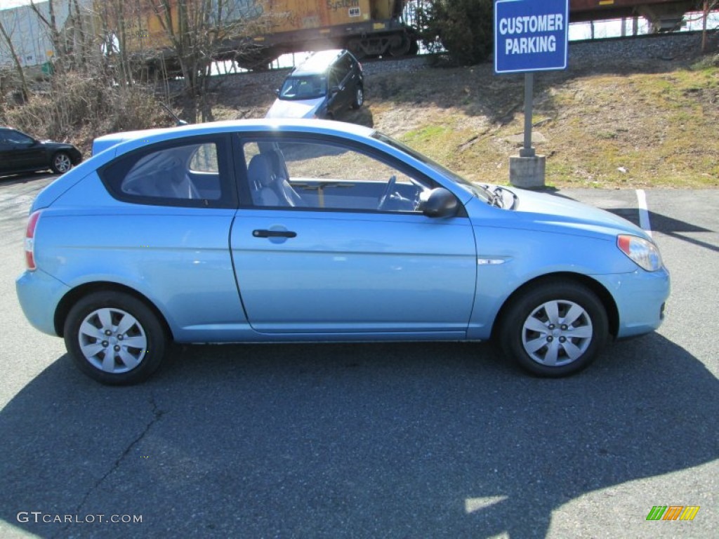 Ice Blue 2008 Hyundai Accent GS Coupe Exterior Photo #78108770
