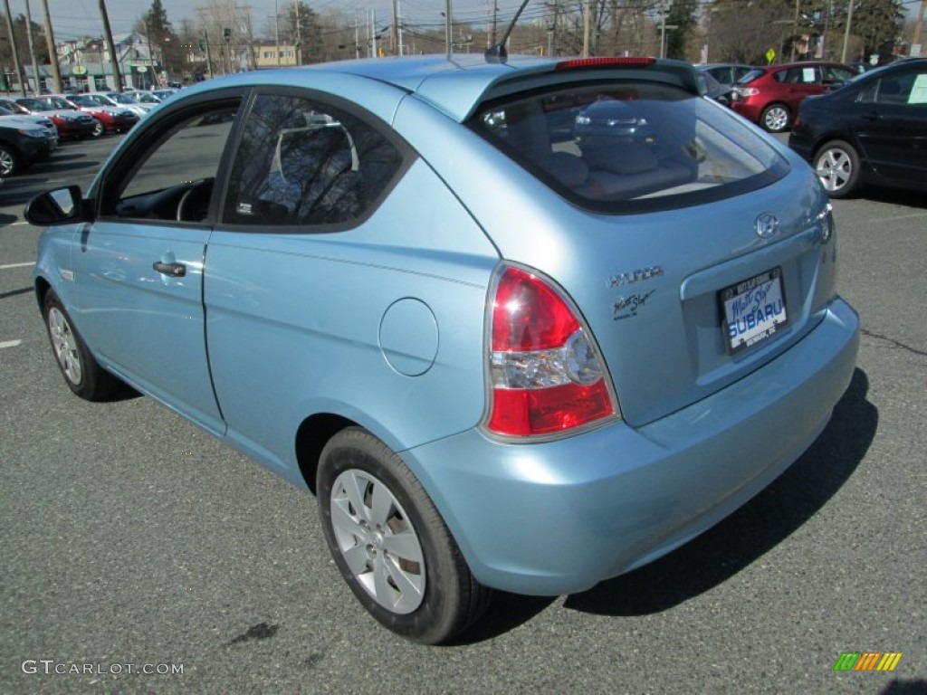 2008 Accent GS Coupe - Ice Blue / Gray photo #9