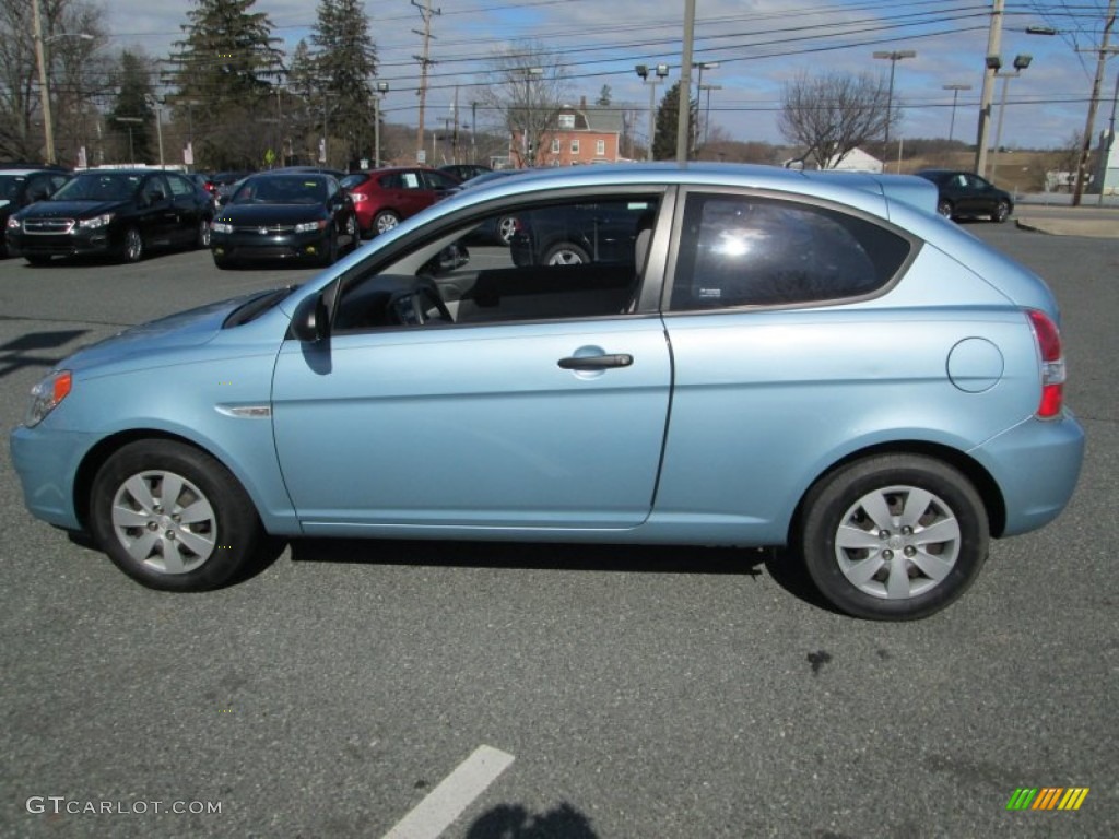 Ice Blue 2008 Hyundai Accent GS Coupe Exterior Photo #78108836