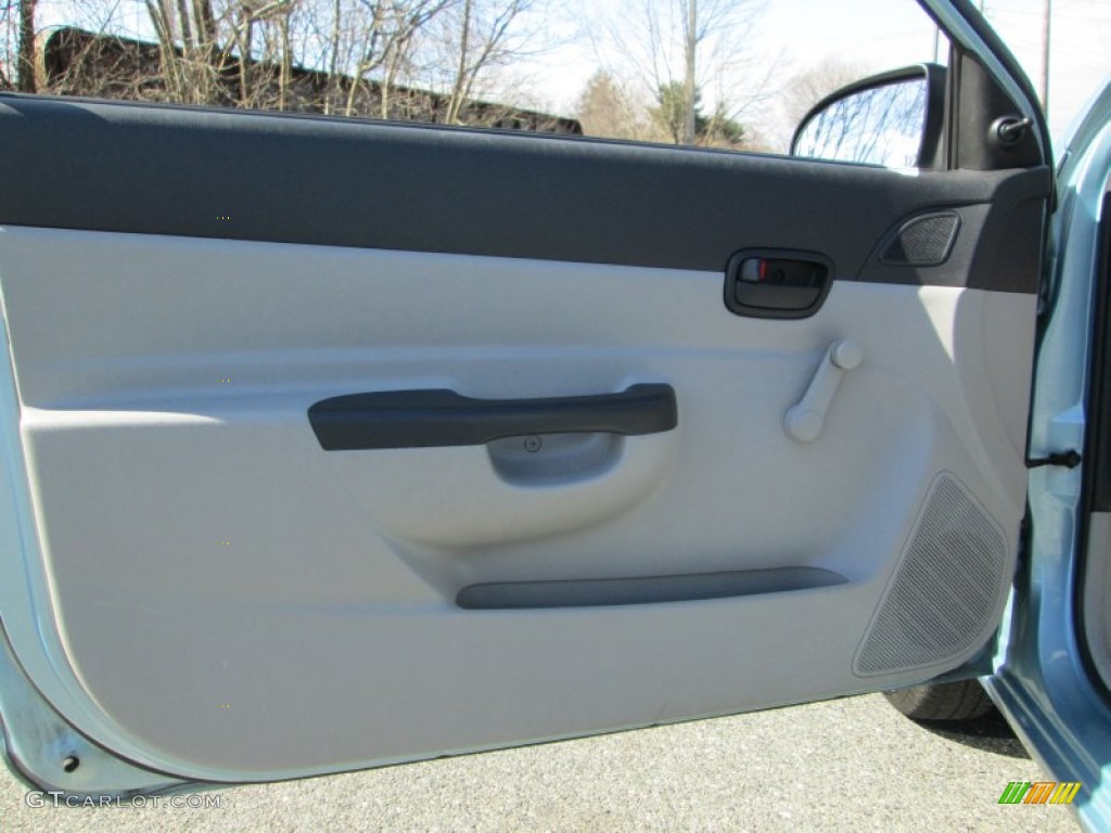 2008 Accent GS Coupe - Ice Blue / Gray photo #13