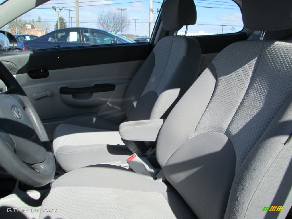 2008 Accent GS Coupe - Ice Blue / Gray photo #14
