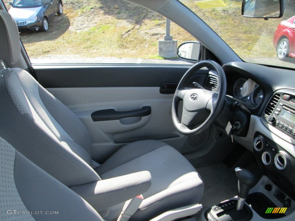 2008 Accent GS Coupe - Ice Blue / Gray photo #15