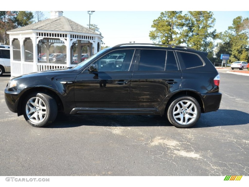 2006 X3 3.0i - Jet Black / Terracotta photo #8