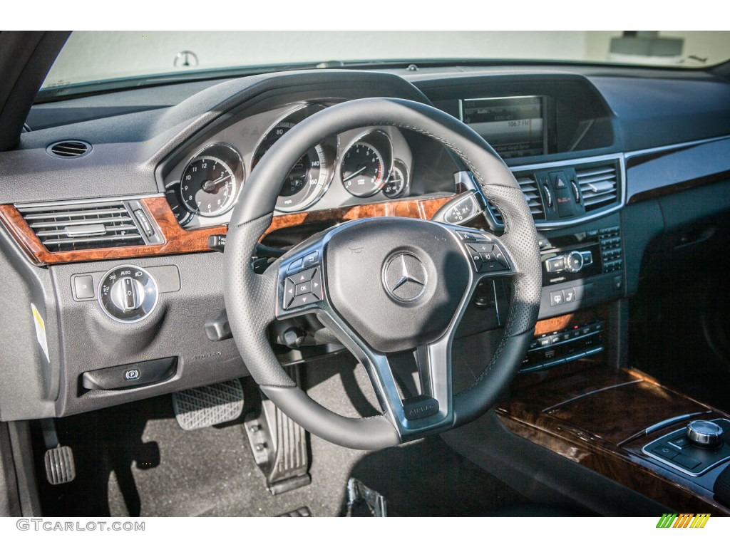 2013 Mercedes-Benz E 350 Sedan Black Steering Wheel Photo #78109007