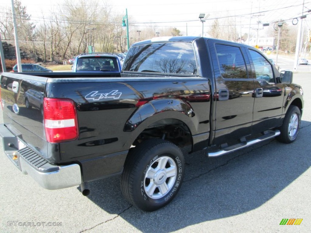 2004 F150 XLT SuperCrew 4x4 - Black / Medium/Dark Flint photo #6