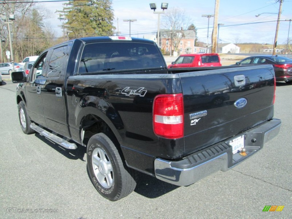 2004 F150 XLT SuperCrew 4x4 - Black / Medium/Dark Flint photo #8