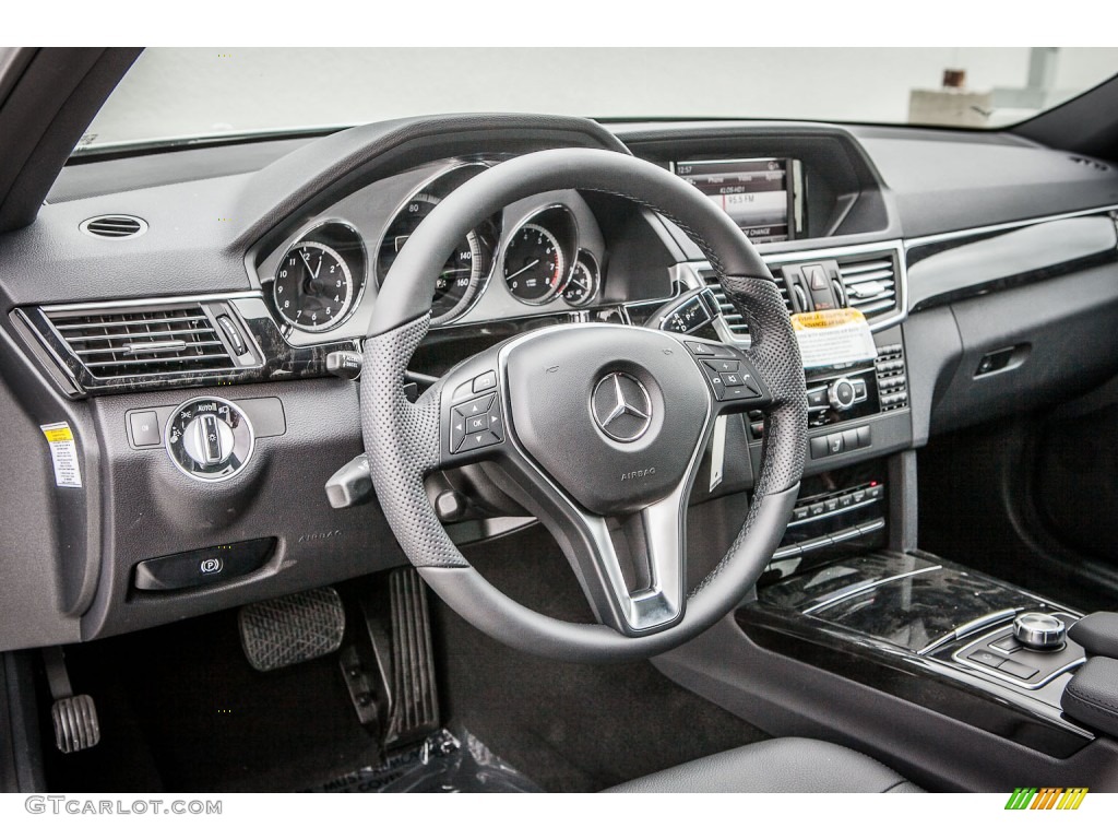 2013 Mercedes-Benz E 350 Sedan Black Steering Wheel Photo #78109664