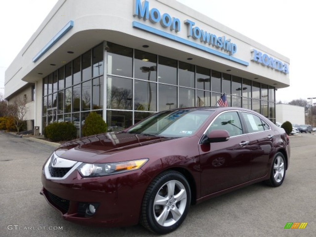 2010 TSX Sedan - Basque Red Pearl / Parchment photo #1