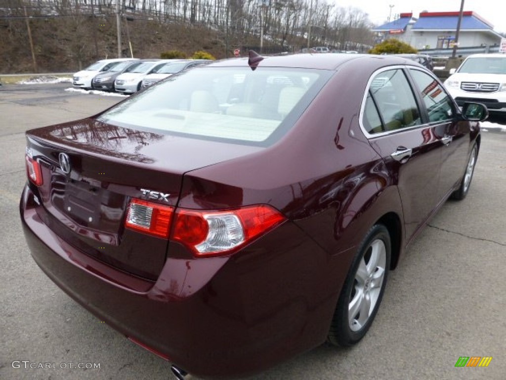 2010 TSX Sedan - Basque Red Pearl / Parchment photo #5