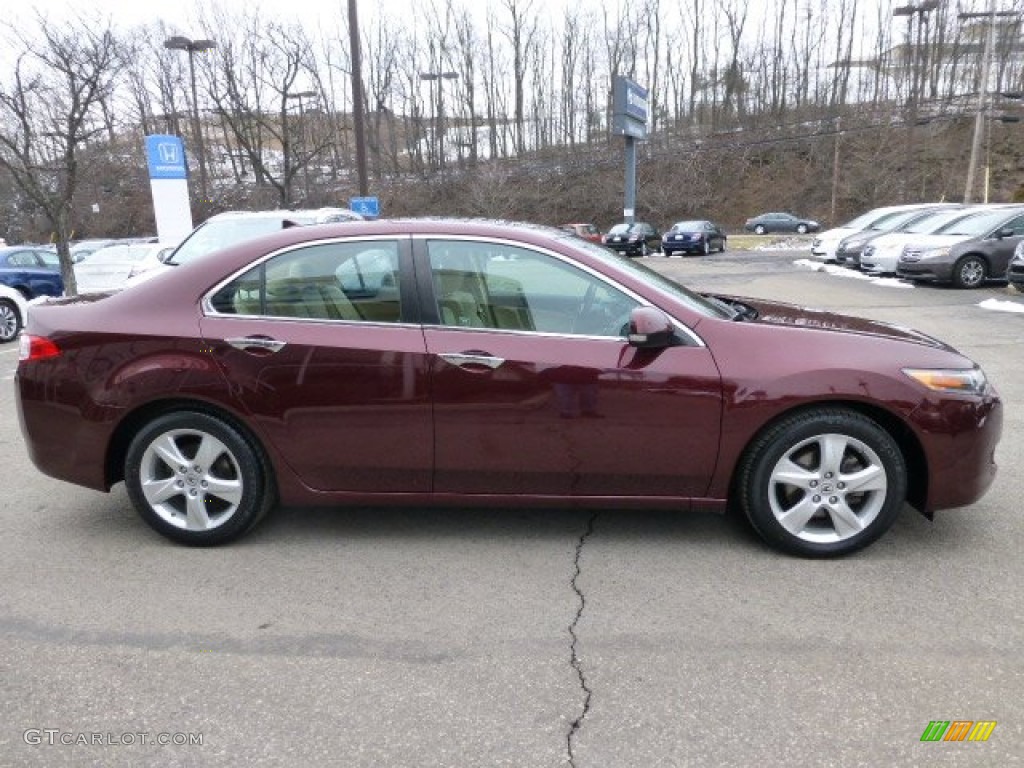 2010 TSX Sedan - Basque Red Pearl / Parchment photo #6