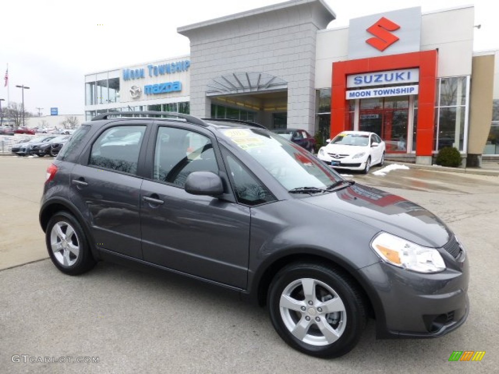 2012 SX4 Crossover AWD - Azure Gray Metallic / Black photo #1
