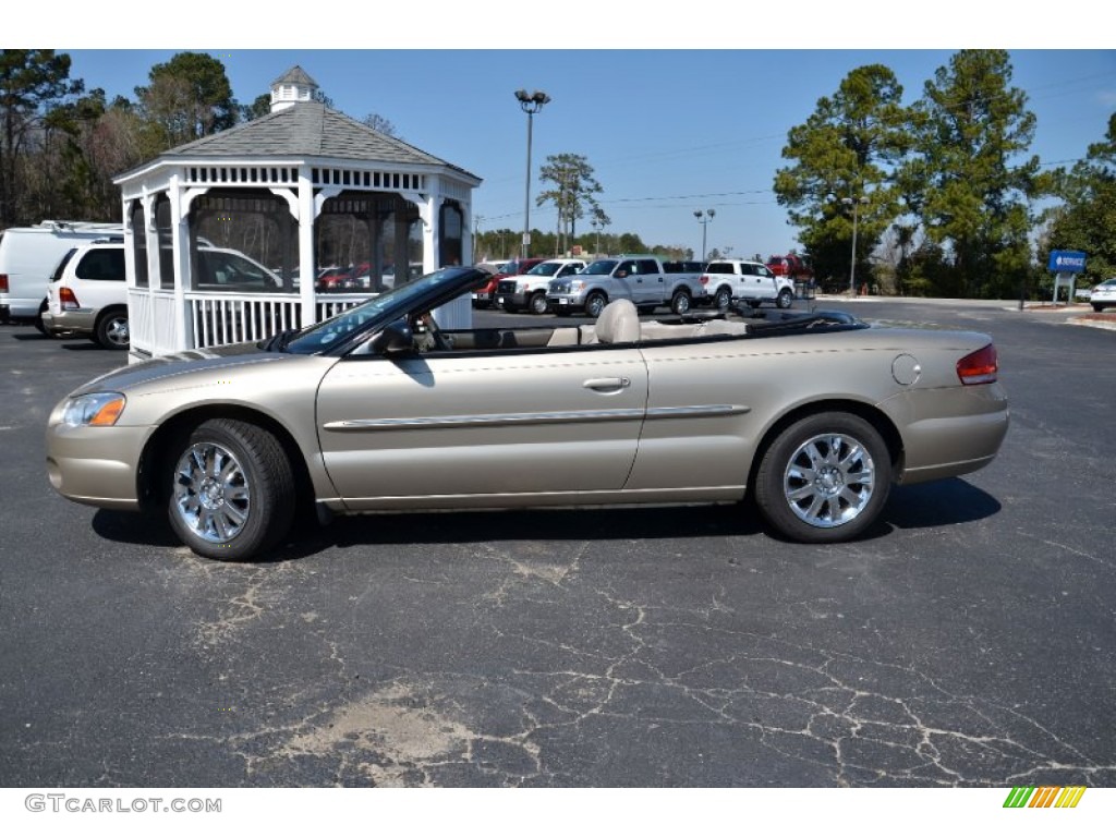 Light Almond Pearl Metallic 2004 Chrysler Sebring Limited Convertible Exterior Photo #78110666
