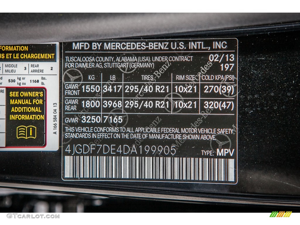 2013 GL Color Code 197 for Obsidian Black Metallic Photo #78110816