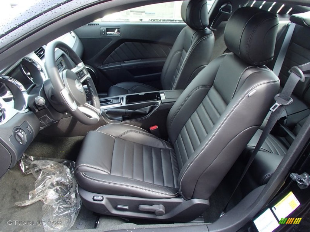 Charcoal Black Interior 2014 Ford Mustang GT Premium Coupe Photo #78110951