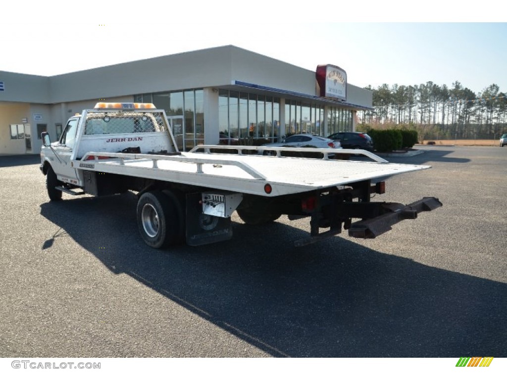 1990 F Super Duty Rollback Car Carrier - White / Red photo #7