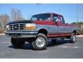 1997 Toreador Red Metallic Ford F250 XLT Extended Cab 4x4  photo #1
