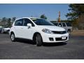 2011 Fresh Powder White Nissan Versa 1.8 SL Hatchback  photo #3