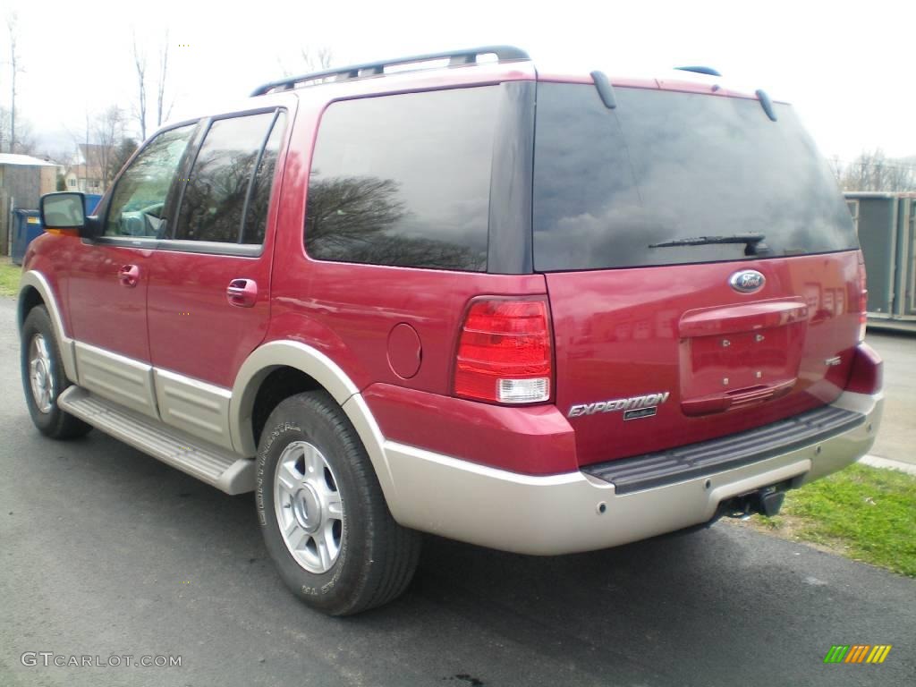 2005 Expedition Eddie Bauer 4x4 - Redfire Metallic / Medium Parchment photo #10