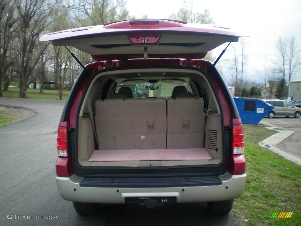 2005 Expedition Eddie Bauer 4x4 - Redfire Metallic / Medium Parchment photo #11